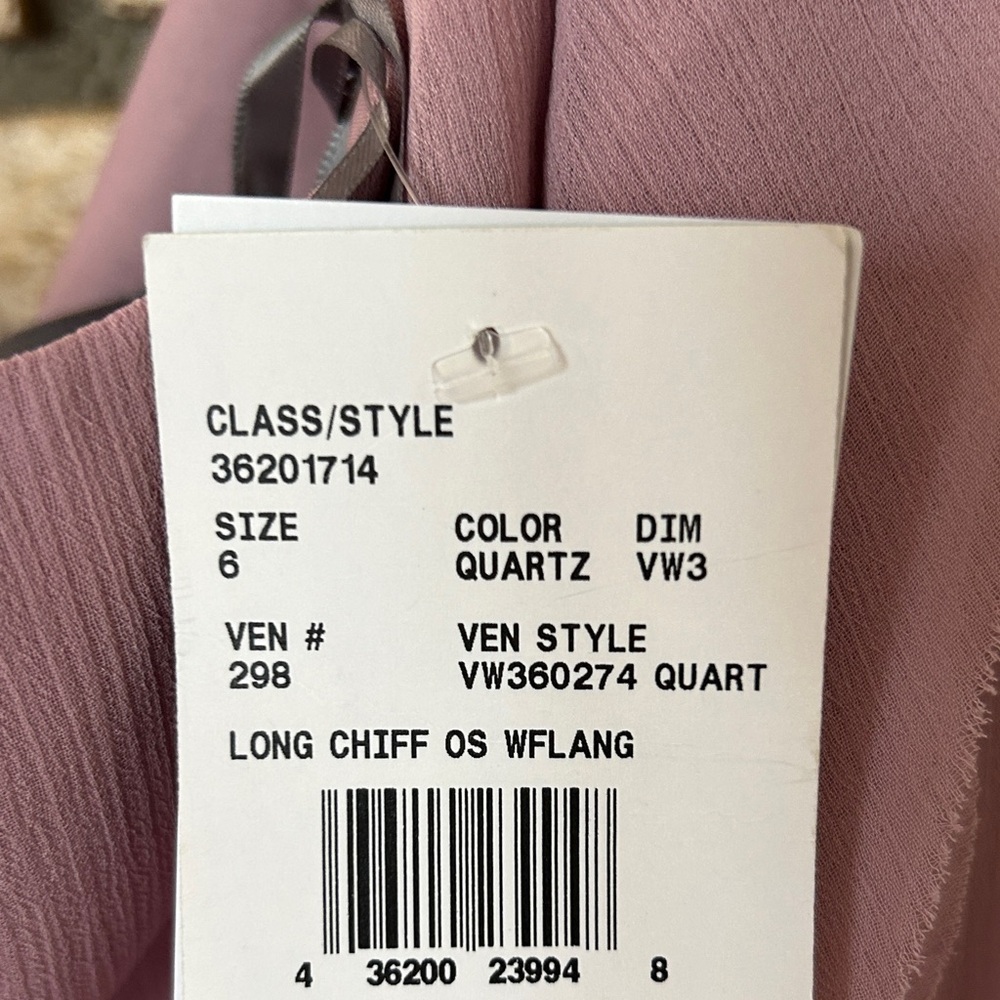One Shoulder Mauve Dress - Picture 7 of 7